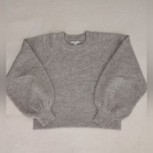 Topshop Balloon Sleeve Ribbed Sweater | Size 2 (XS)
